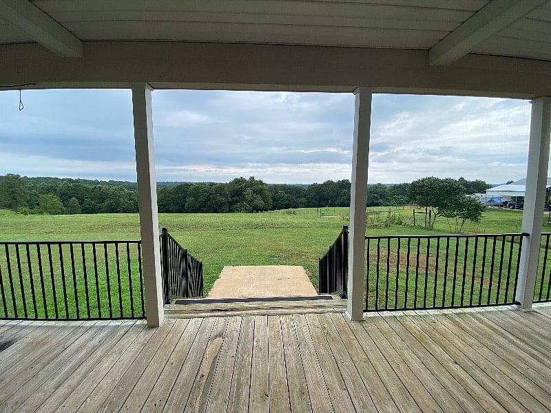 View from back porch