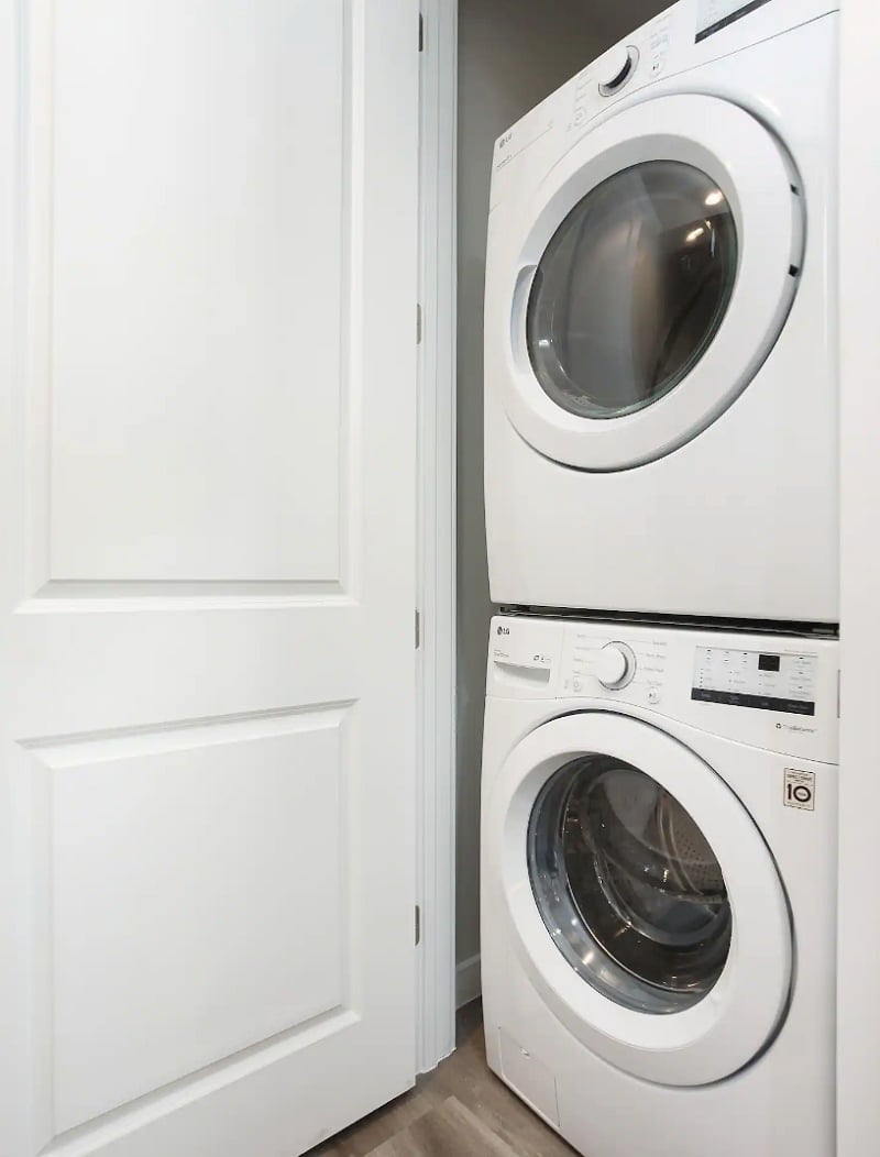 Shared Extra-Large Capacity installed LG High-Efficiency washer/dryer, easy to use!