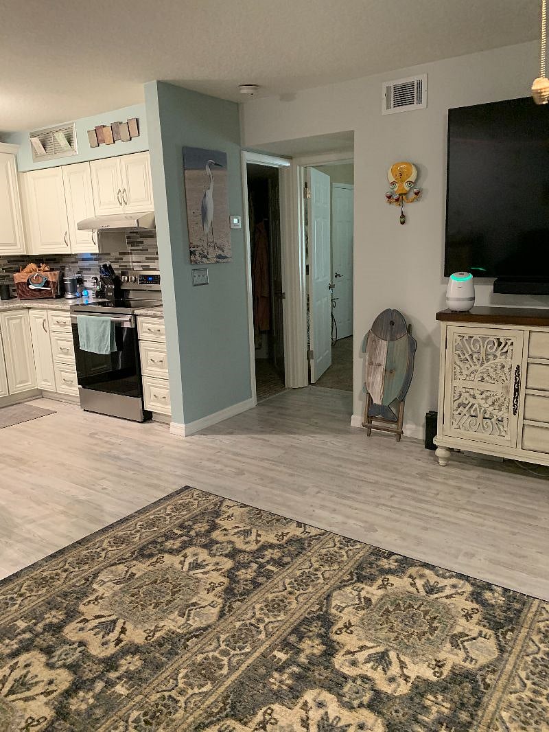 Partial Kitchen view-Bath & Master BR doors