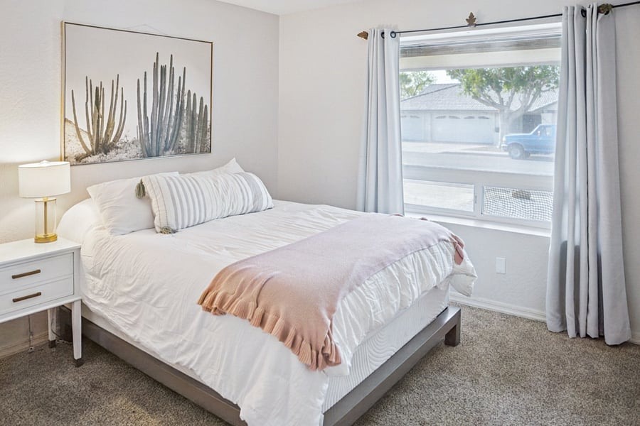 Main floor bedroom with Queen