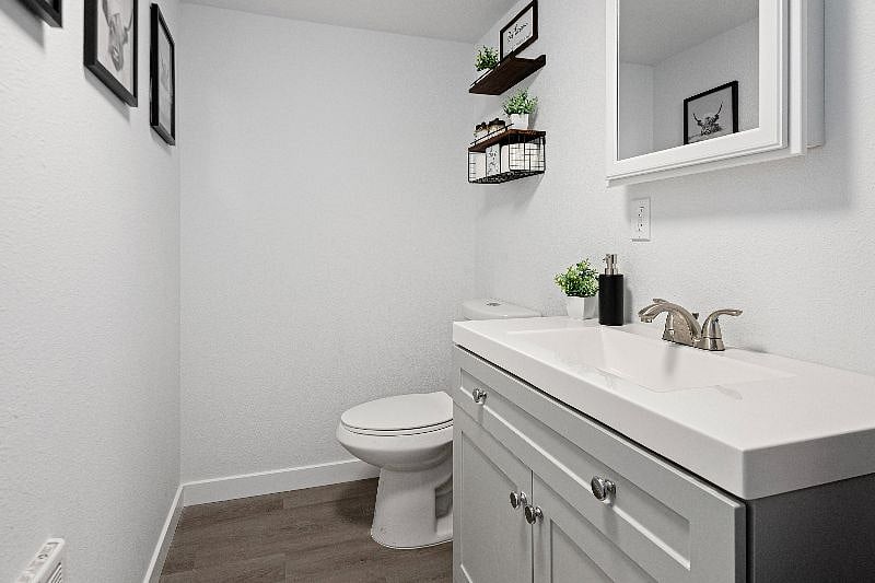 Downstairs half bath