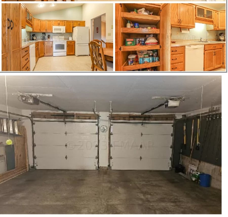 2 stall garage, one stall included when available