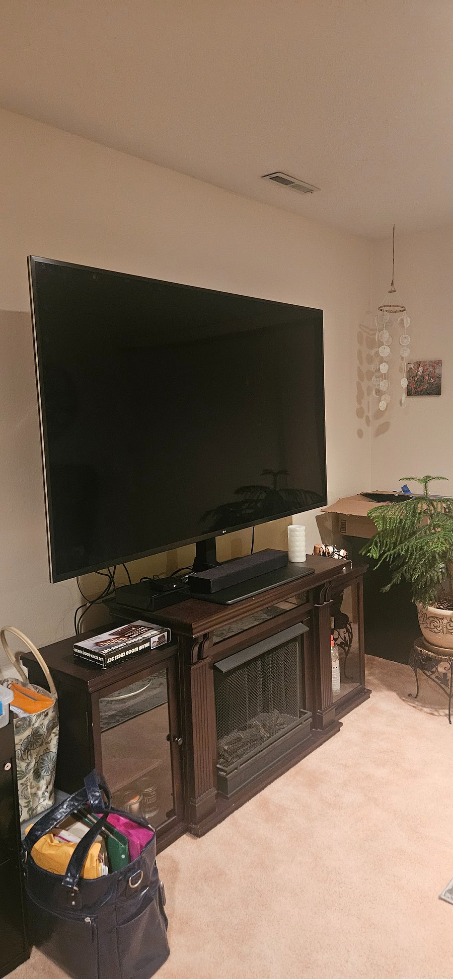 75" TV, lower level bdrm