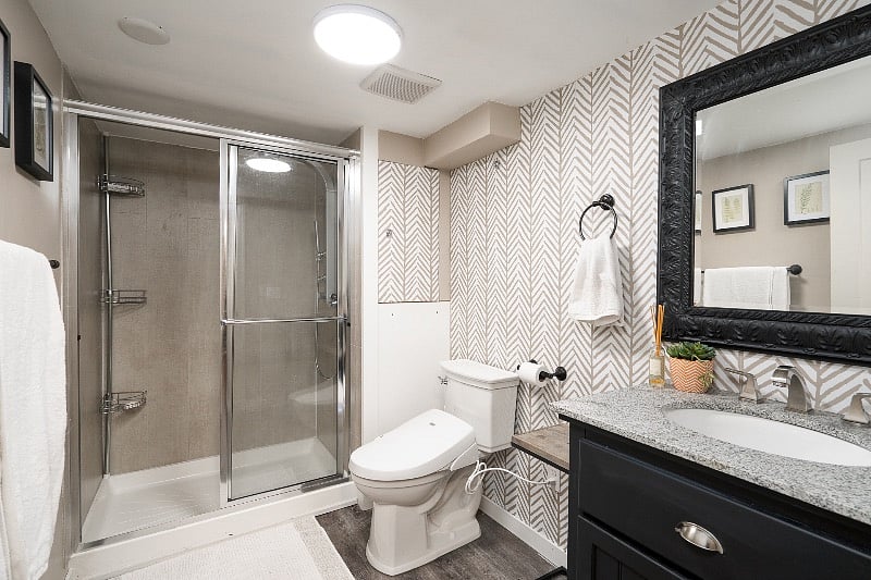 Basement bathroom