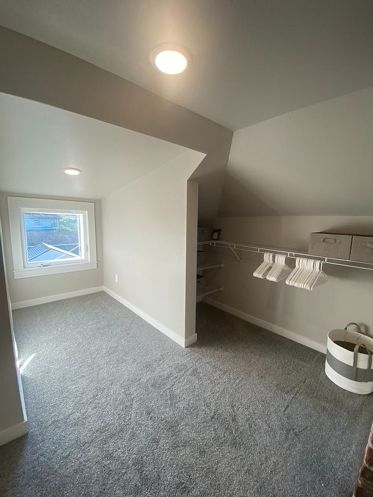 Walk-in closet just past bathroom.