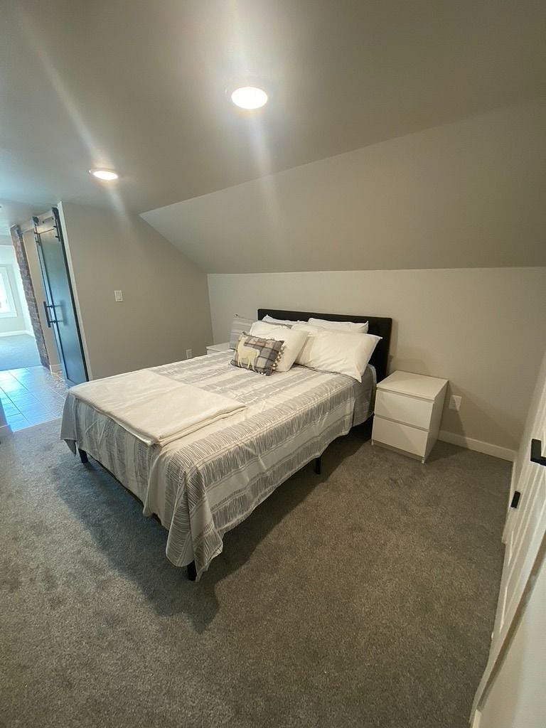 Queen sized bed