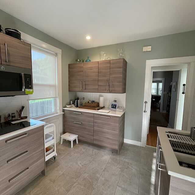 Updated Kitchen with Combination Microwave / Convection oven and Wolf Induction Cooktop