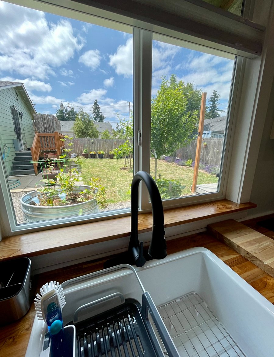 View from studio sink