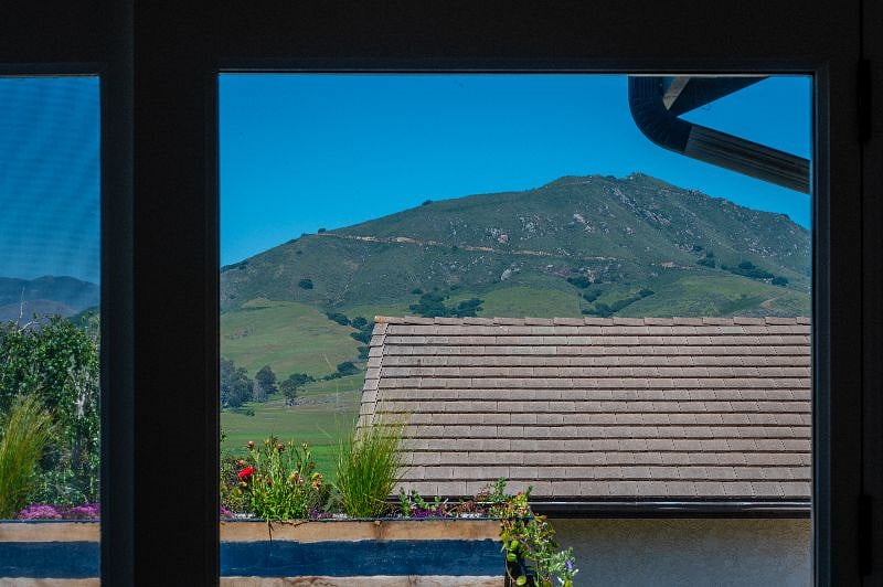 You can see the mountain paths in this photo from the bedroom deck. Fun to watch lights from night hikers and mountain bikers as they make their way down the mountain.