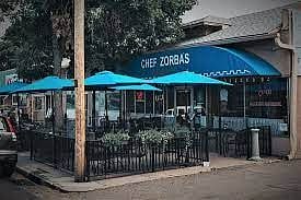 Zorbas is just a few minutes walk and a great place to grab lunch or dinner.