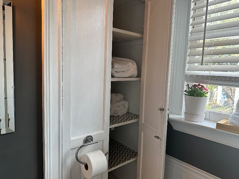 master bathroom.. closet /window