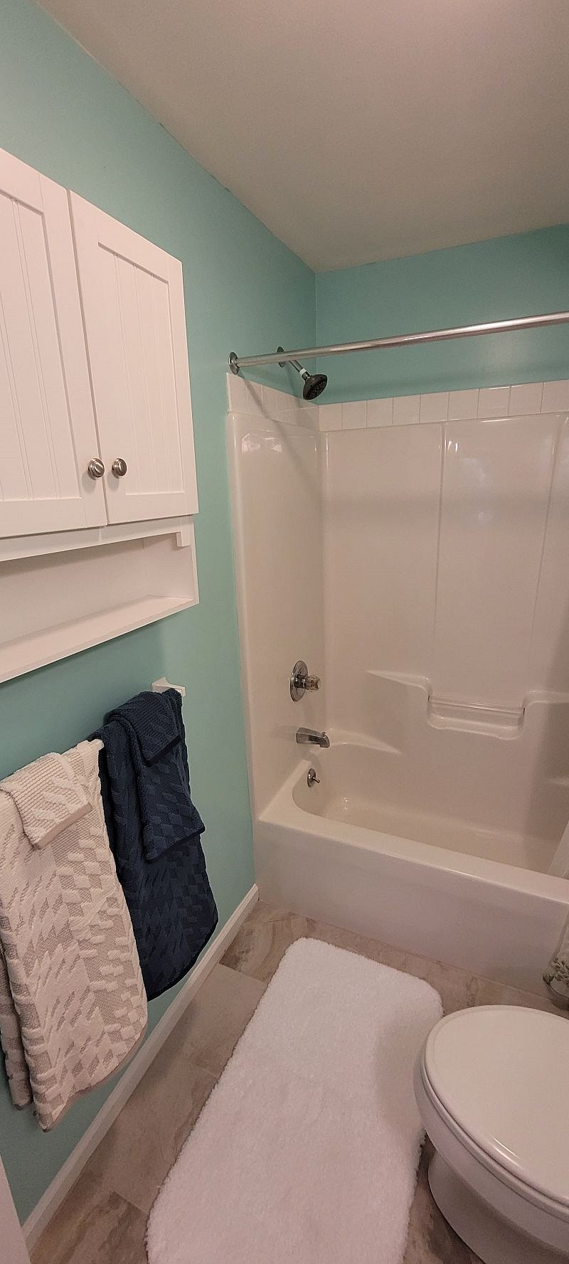 great shower head and water pressure.  