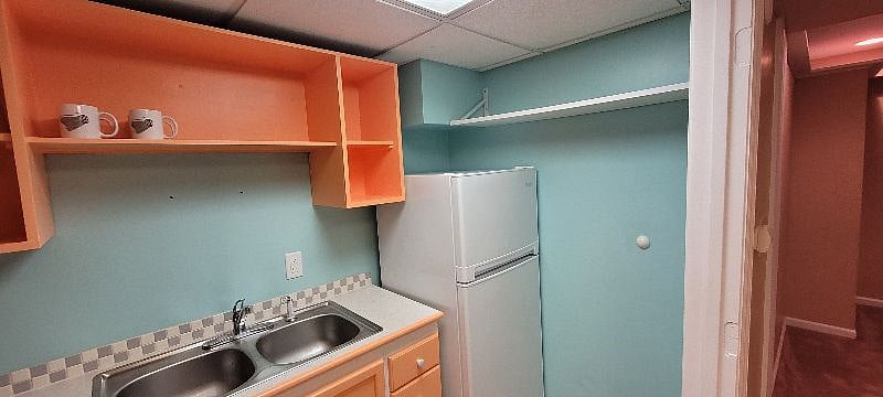 Full sized refrigerator and freezer