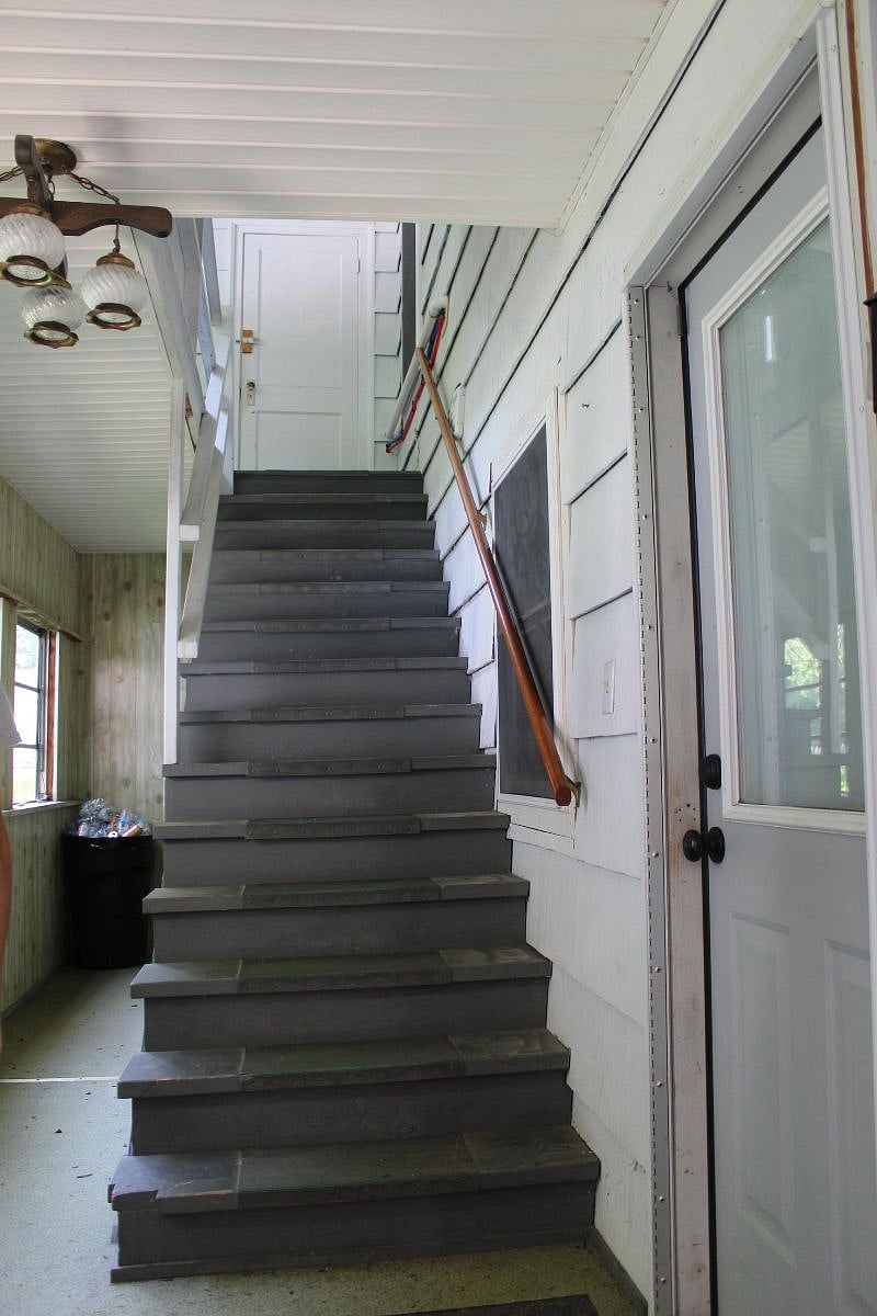 Interior staircase to second floor apartment