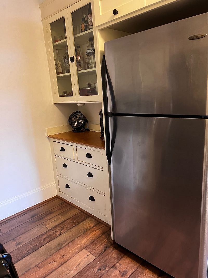 Full size fridge and pantry with drawers