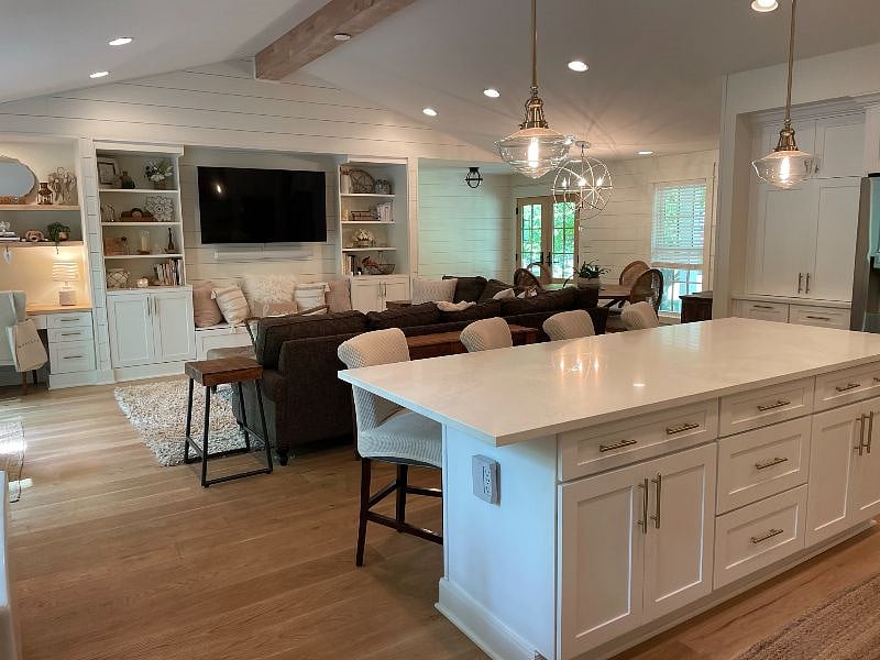 view when you walk in the kitchen from the laundry room