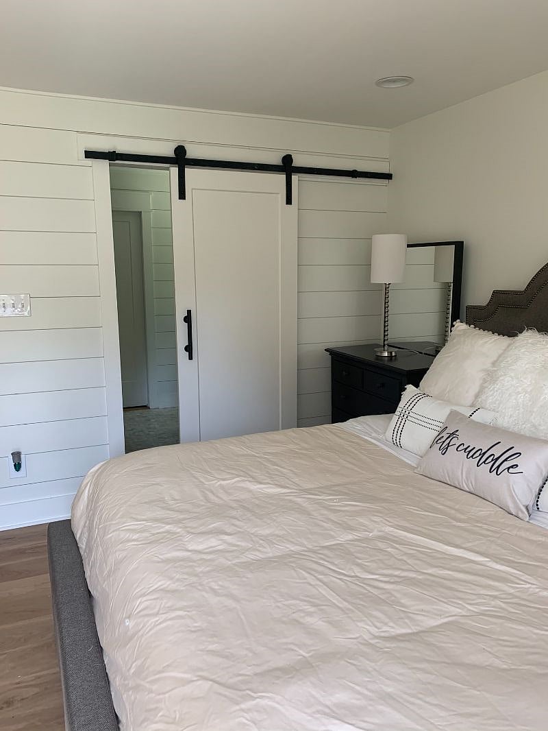 Suite #1 with ensuite bathroom with double sinks, walk in shower and walk in closet