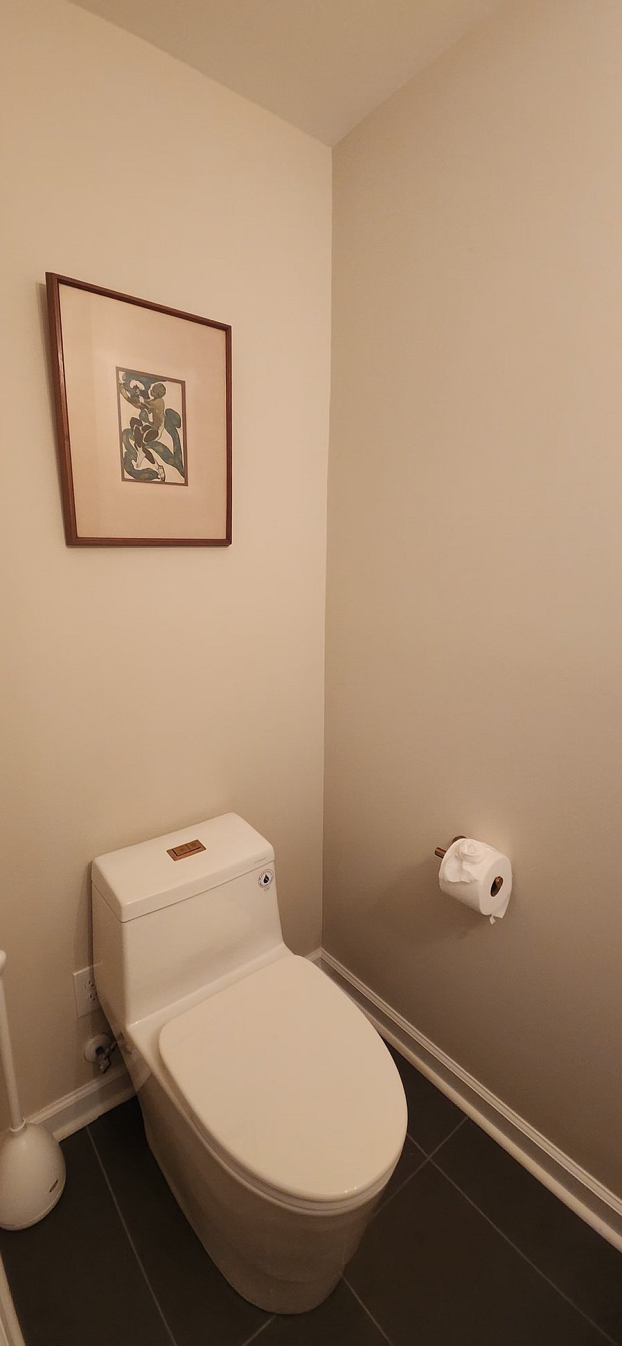 Primary half bath commode