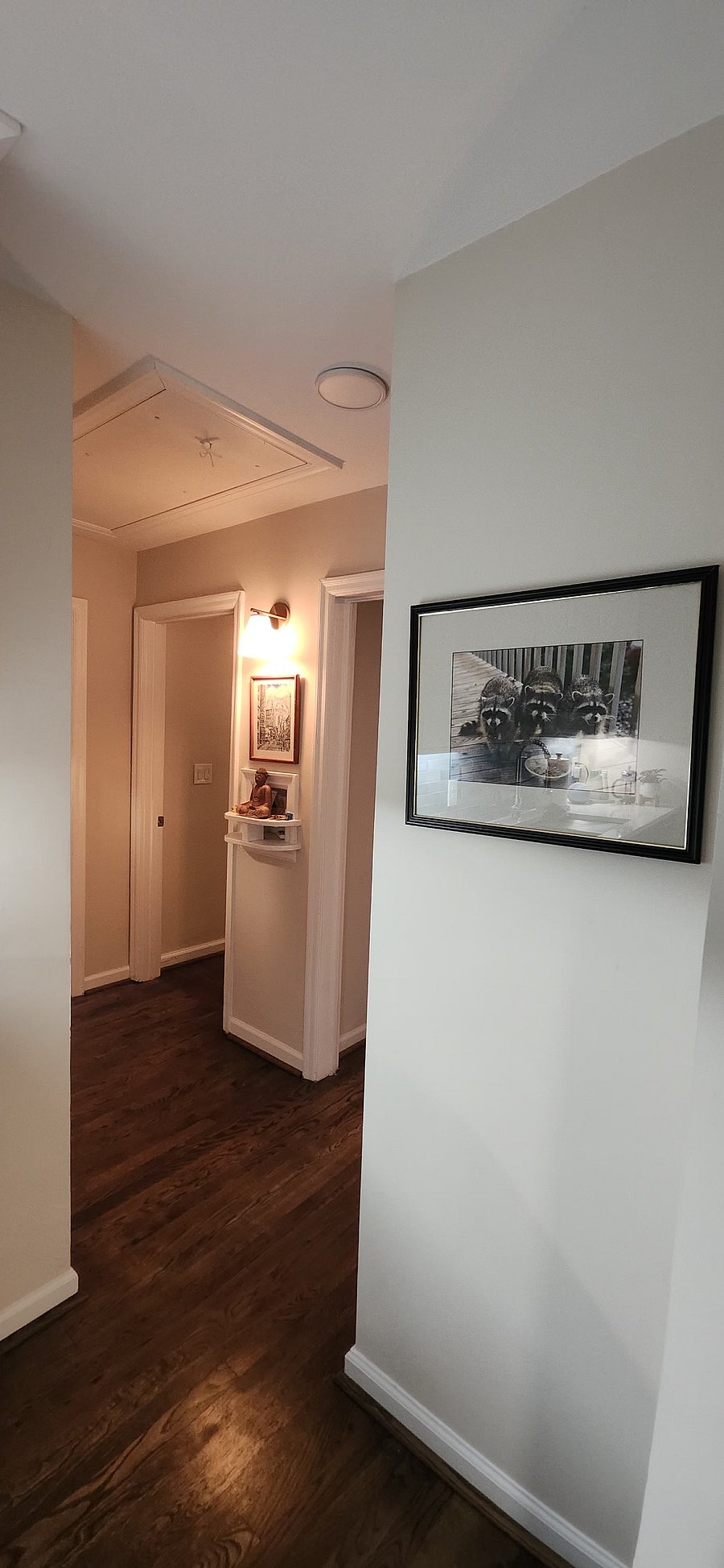 View from kitchen to hallway