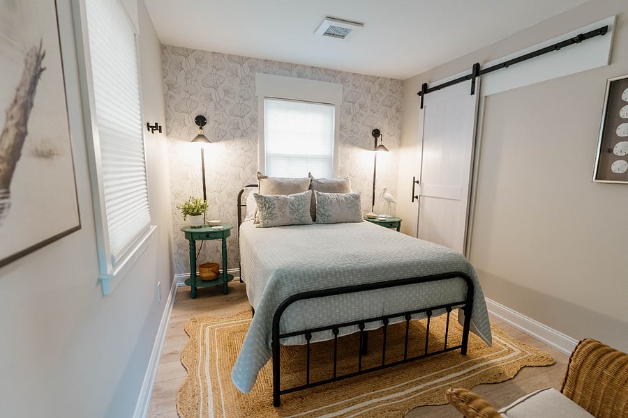 Bedroom One with Full sized Bed