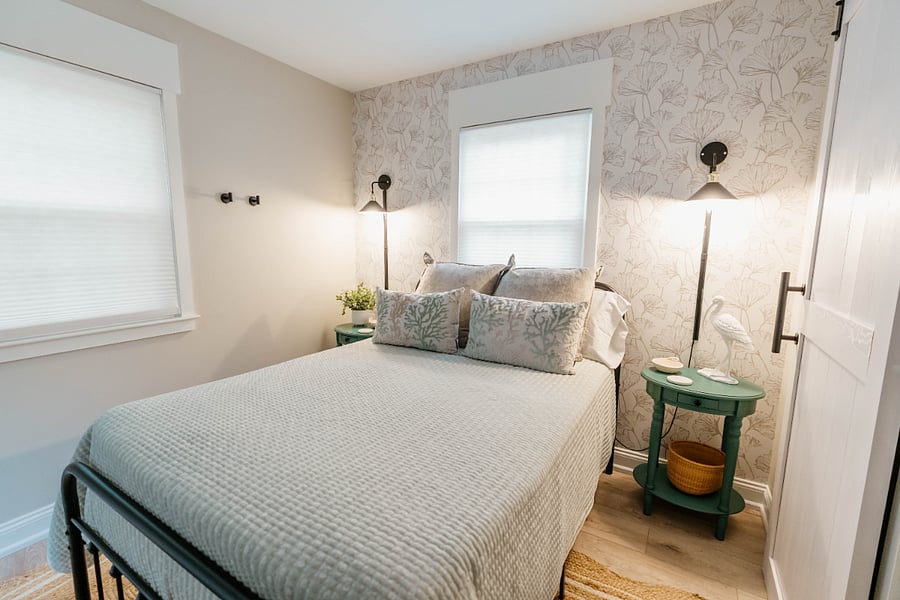 Bedroom One with Full sized Bed