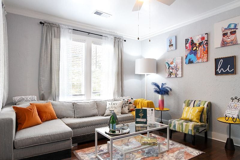 Bright and cozy living room for you relaxation