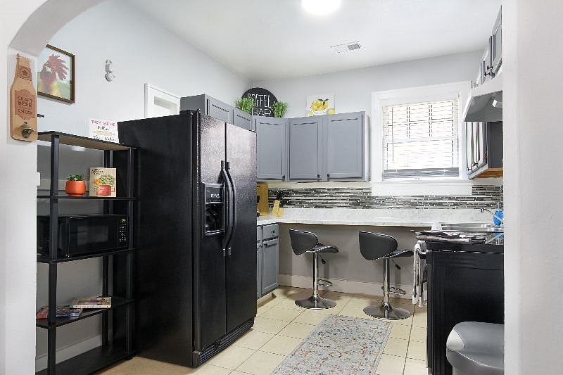 Dining and kitchen area
