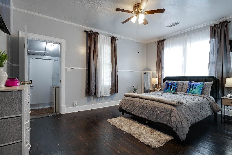 Spacious and cozy bedroom number 2 with 58 inch smart TV and complimentary Netflix account