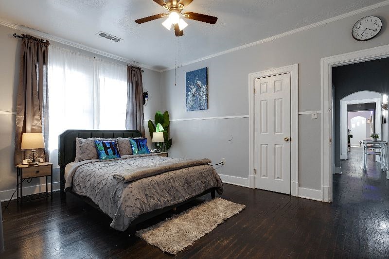 Spacious and cozy bedroom number 2 with 58 inch smart TV and complimentary Netflix account
