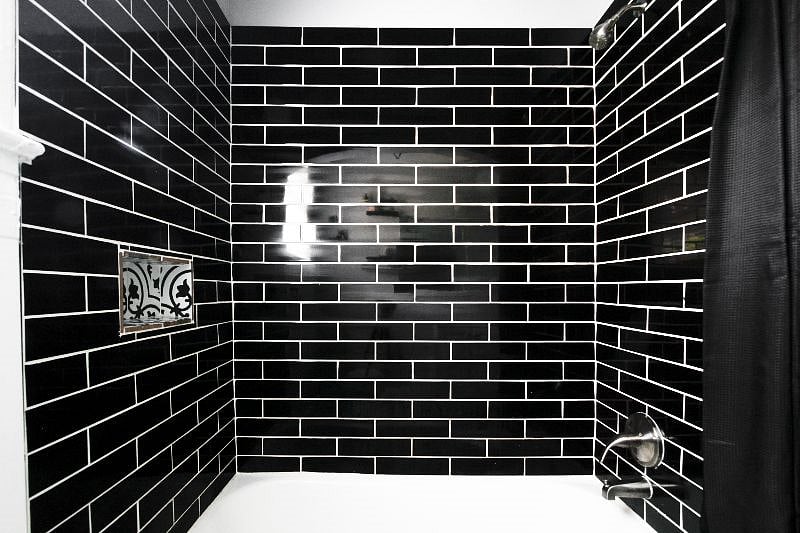 Create your own oasis in this spa like shower/tub space to relax after a long day. You deserve it!