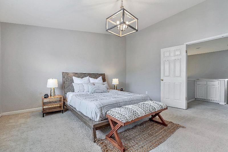 Spacious Master Bedroom with huge walk in closet and bathroom