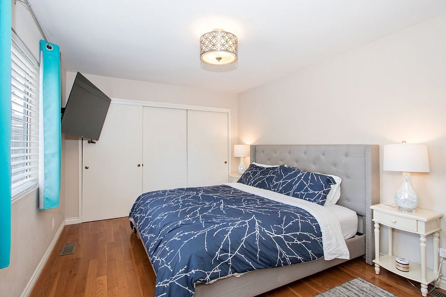 Large Bedroom #4, King bed, 55" TV, dresser, Large closet, Near exit door #3.