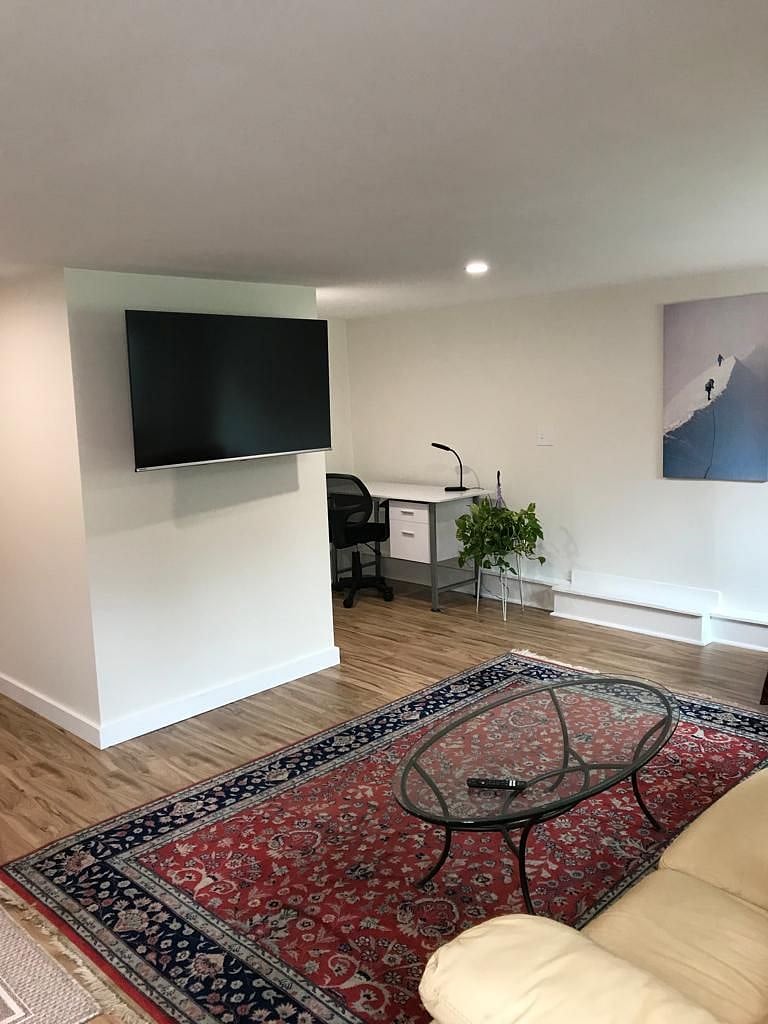50 inch new smart TV on first floor