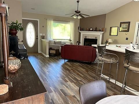 Upstairs living area