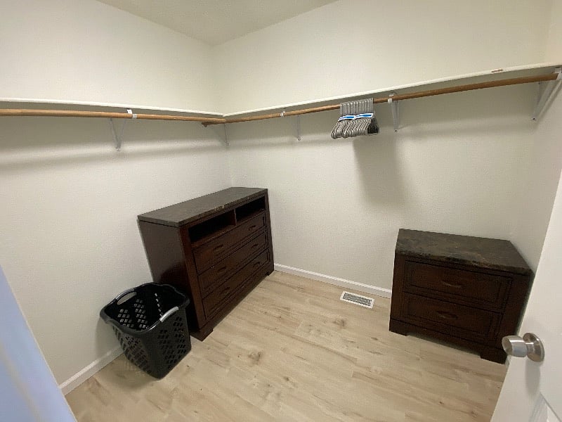 Master walk in closet