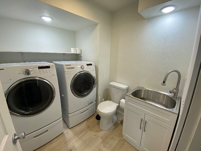 Washer/Dryer and 1/2 bath