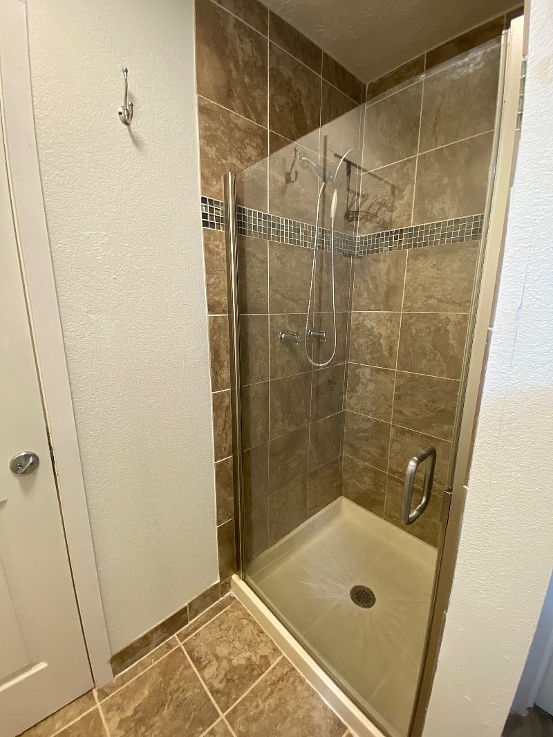 Master shower