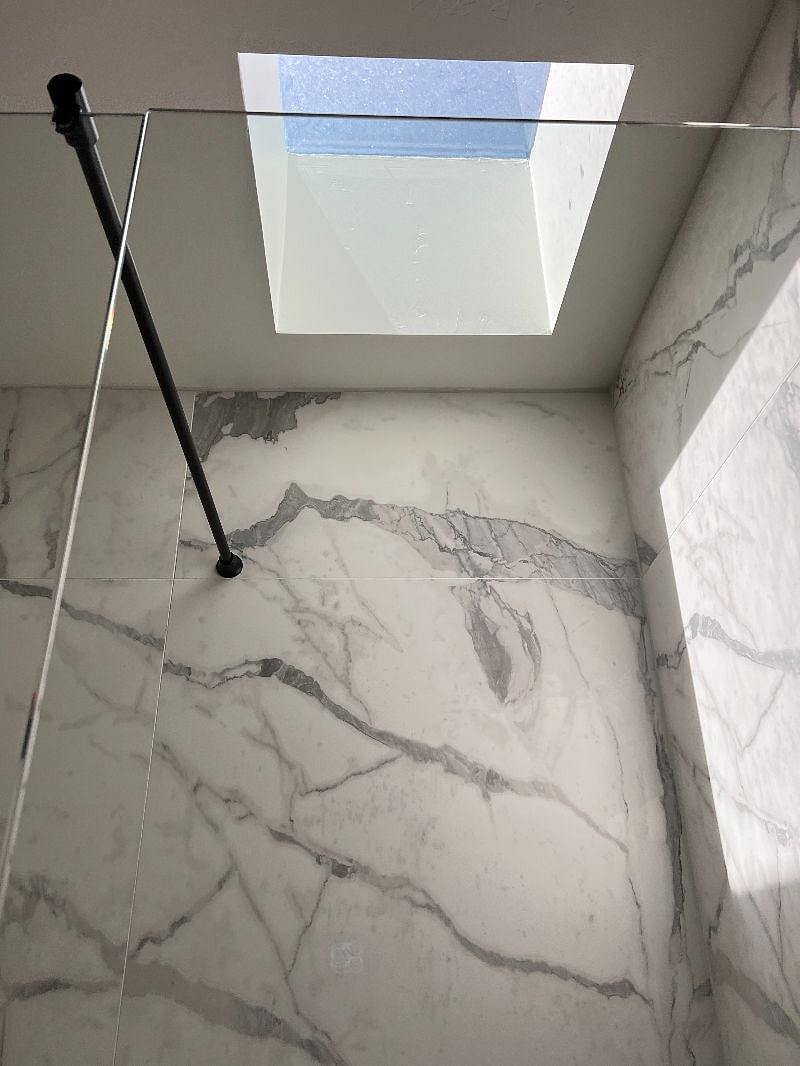 Skylight in shower