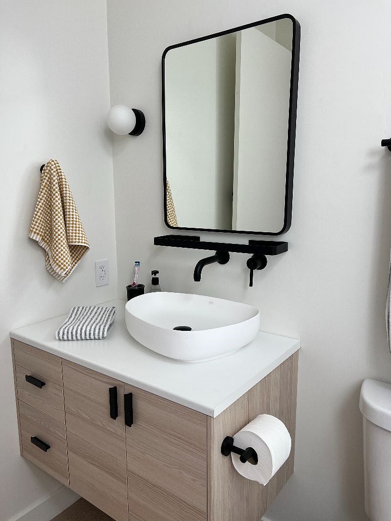 Modern sink and fixtures
