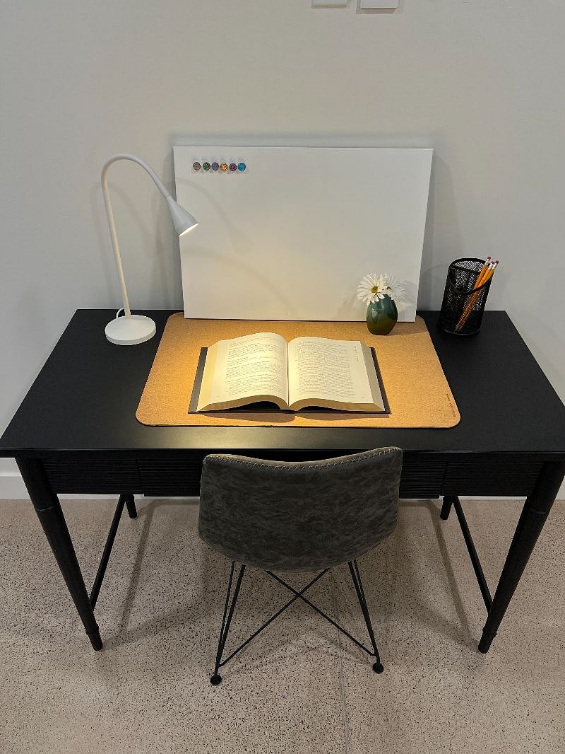 Desk in bedroom