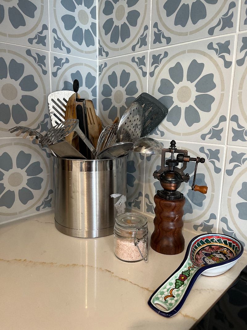 Chef's cooking utensils and spices ready for the home chef