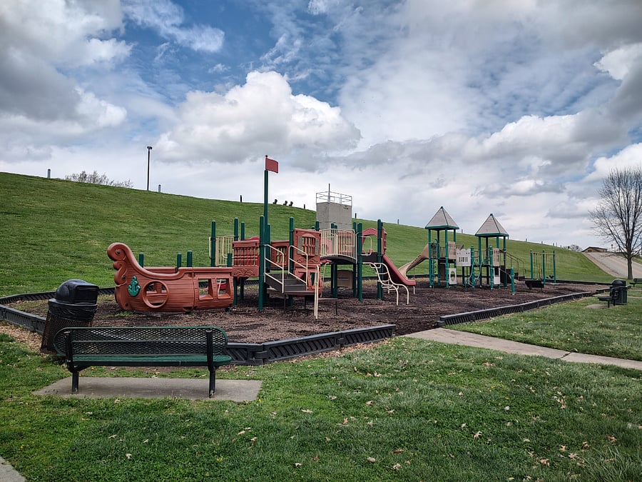 Playground along the Ohio River Greenway, approximately 1 mile from the unit.