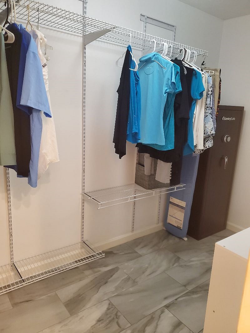 Master walk in closet.
