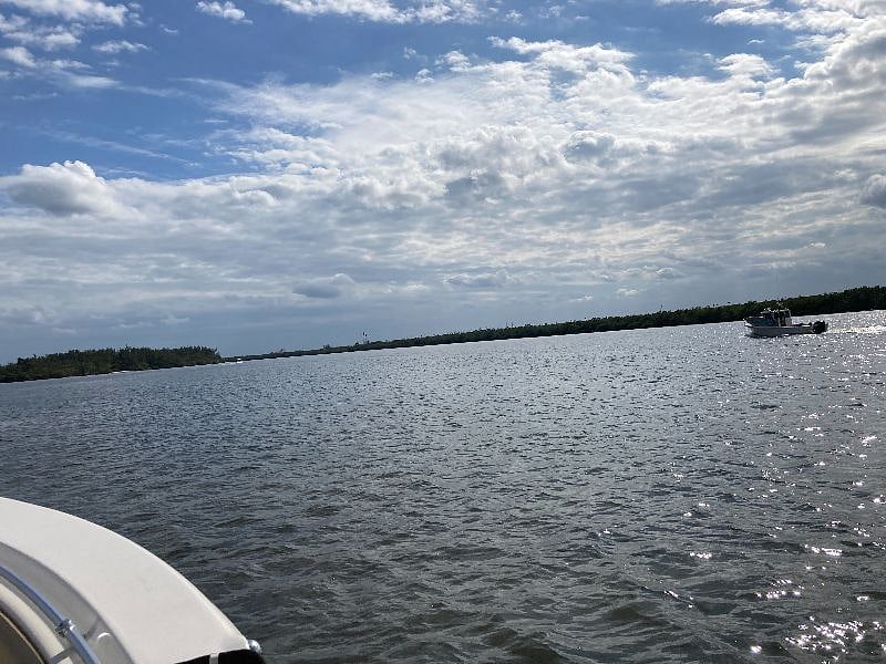 Manatee Pocket looking towards the Atlantic Ocean.