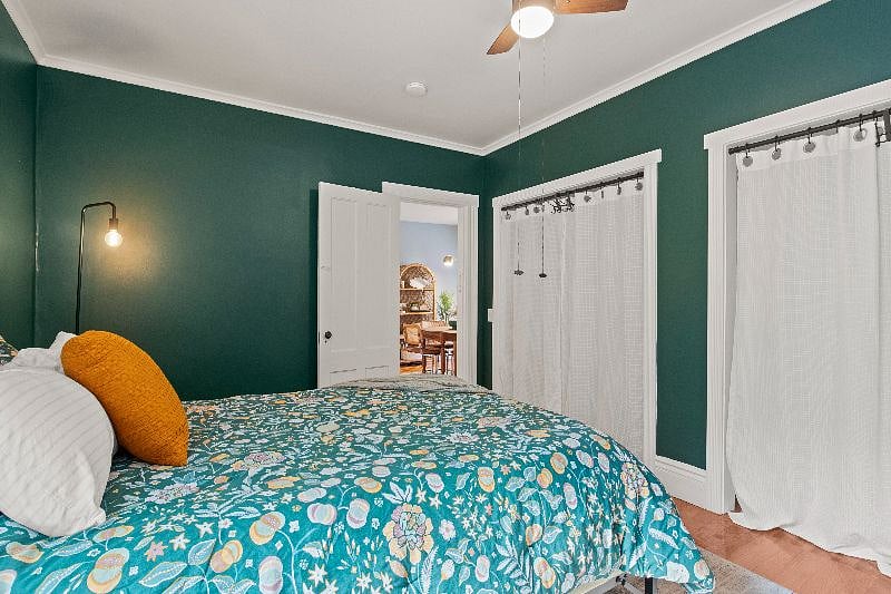 View of dining room from bedroom