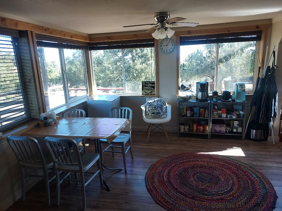 Dining room with coffee/tea bar