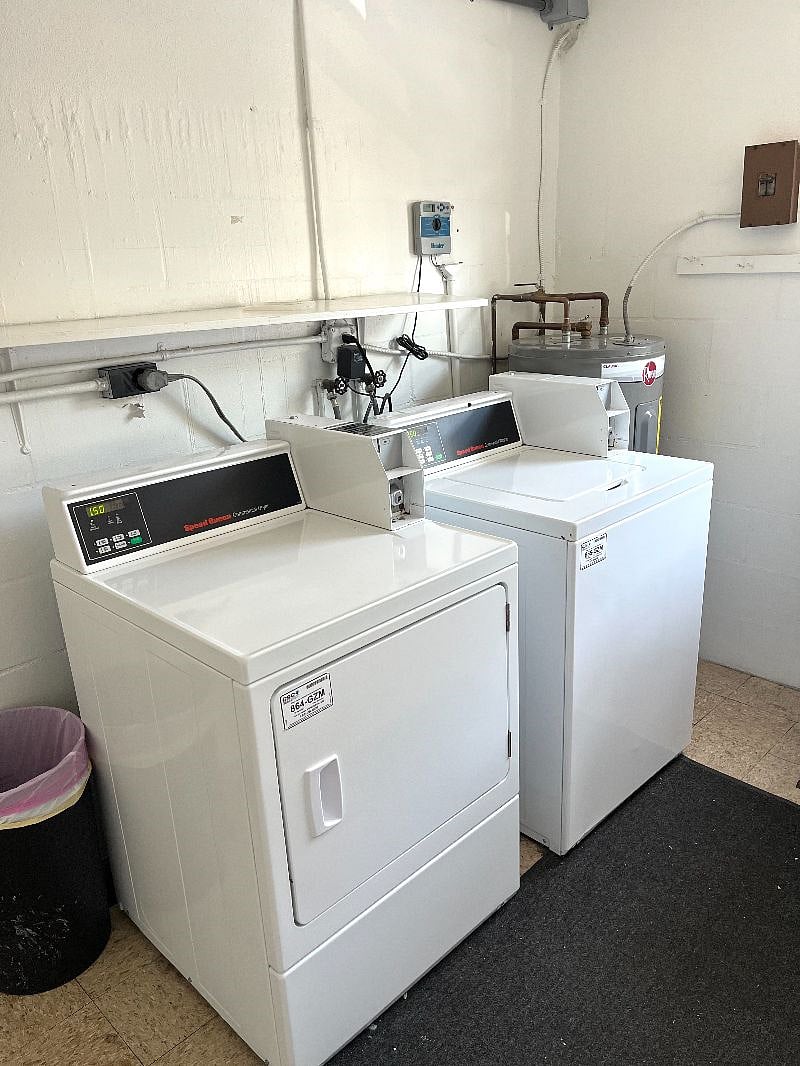 Shared, well-maintained and clean shared laundry facility on site. 