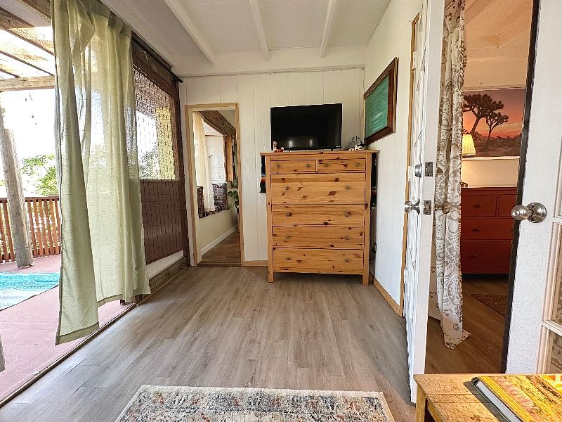 Daybed and tv room