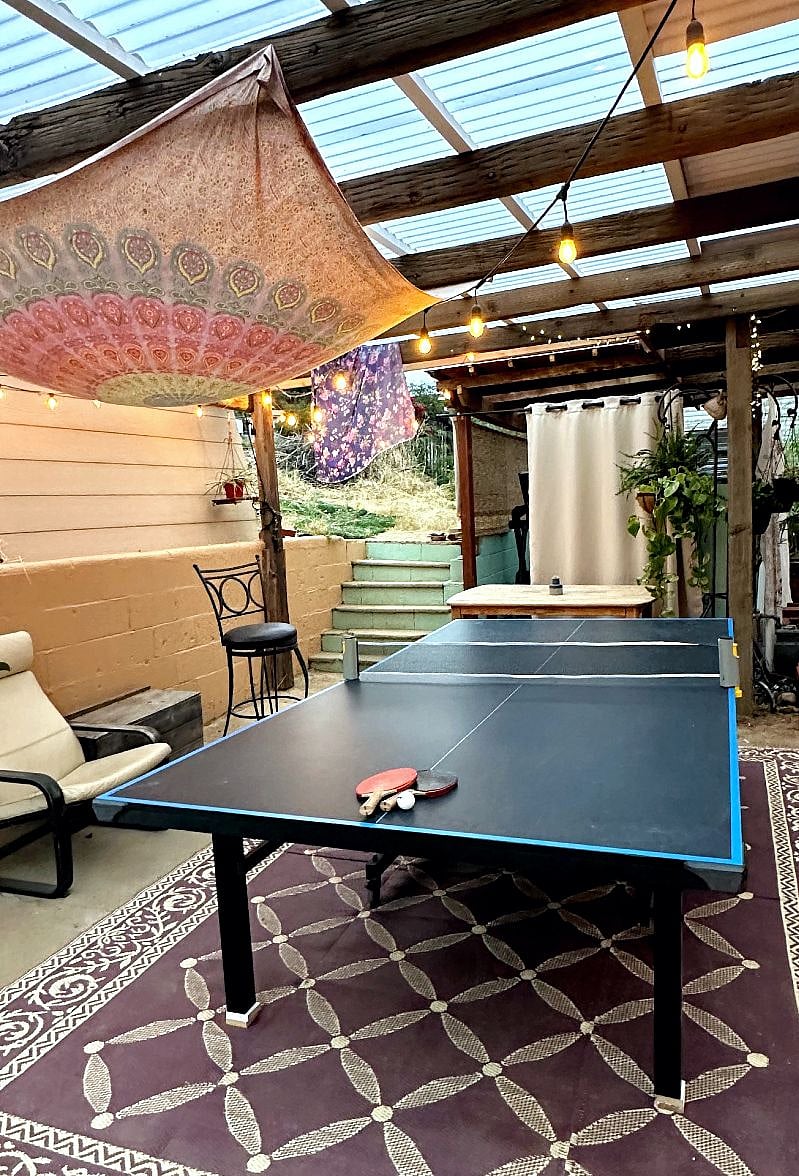 the backyard