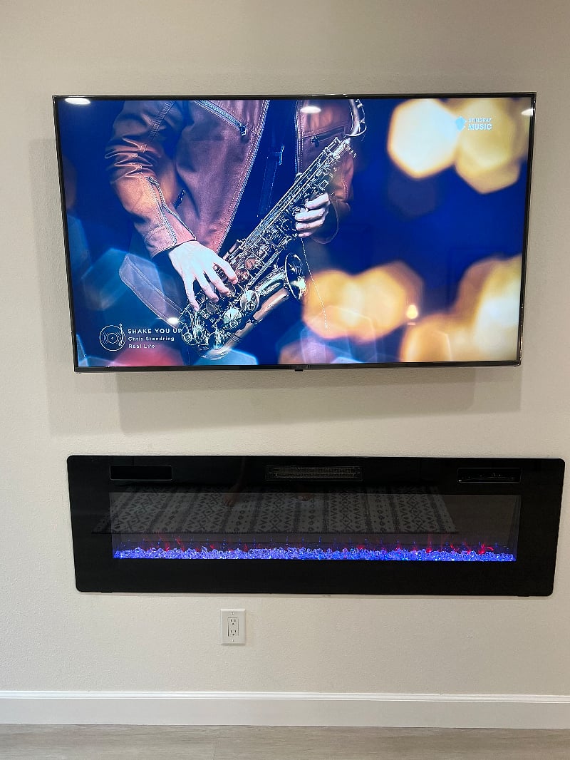 TV, LED Fireplace